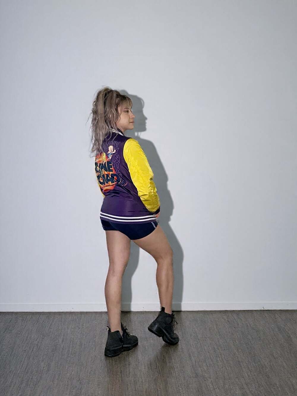 Members Only Space Jam Looney Tunes Tune Squad Varsity Jacket Lola Bunny - Picture 9 of 9